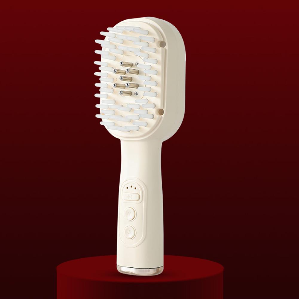 

Электрический массажный гребень для головы Массажер для кожи головы Лечение красным светом Рост волос Против выпадения волос Руководство по уходу за волосами Аппликатор для жидкого масла слоновая кость