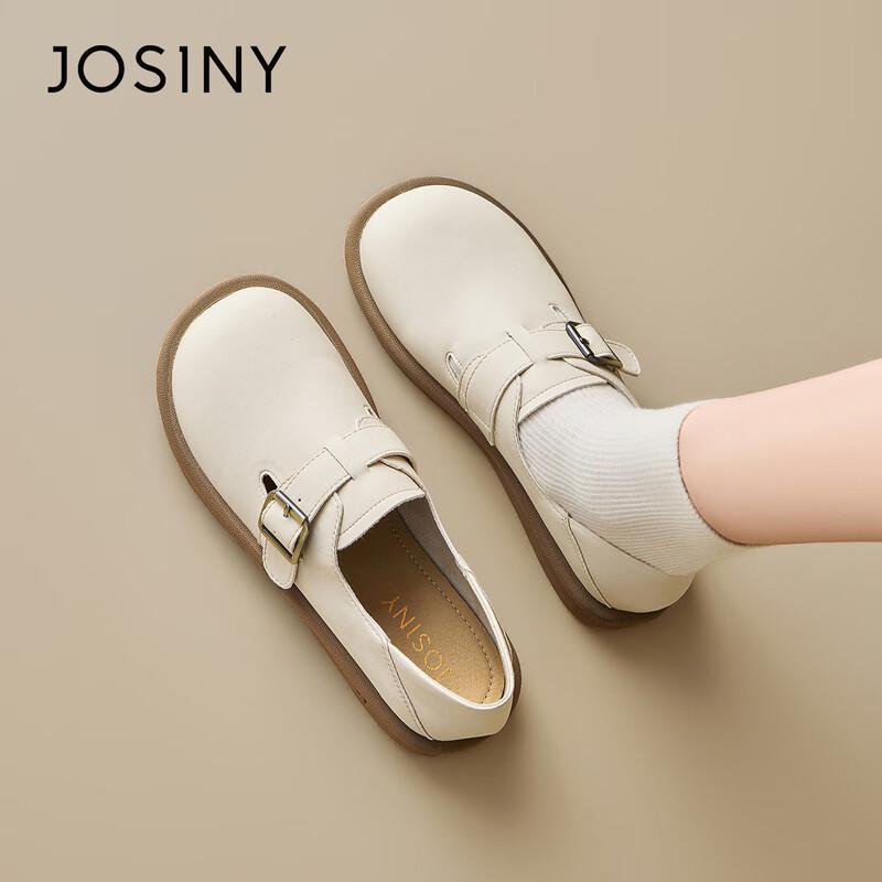 ZOSHIENY Women s Thick-Soled Slip-On Loafers 37