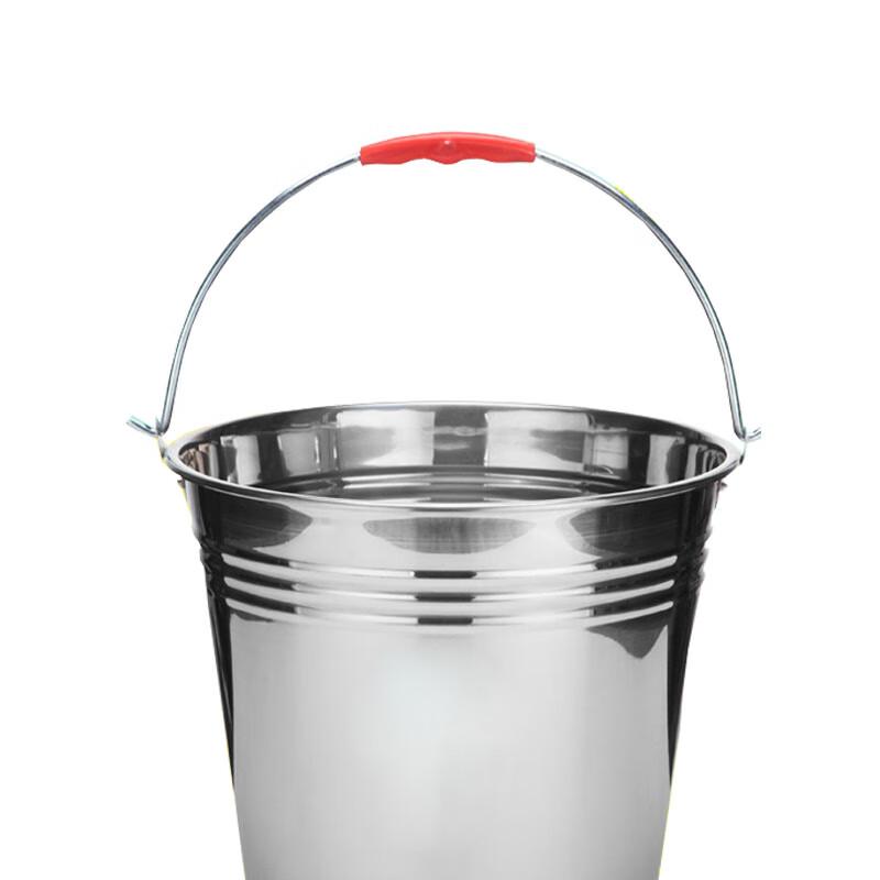 NHZHIW Thickened Stainless Steel Portable Water Bucket
