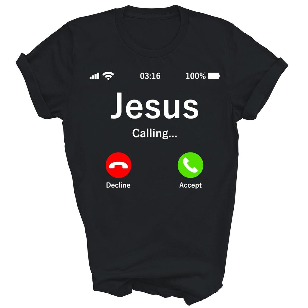 Jesus Is Calling Christian Funny Unisex Shirt Gift