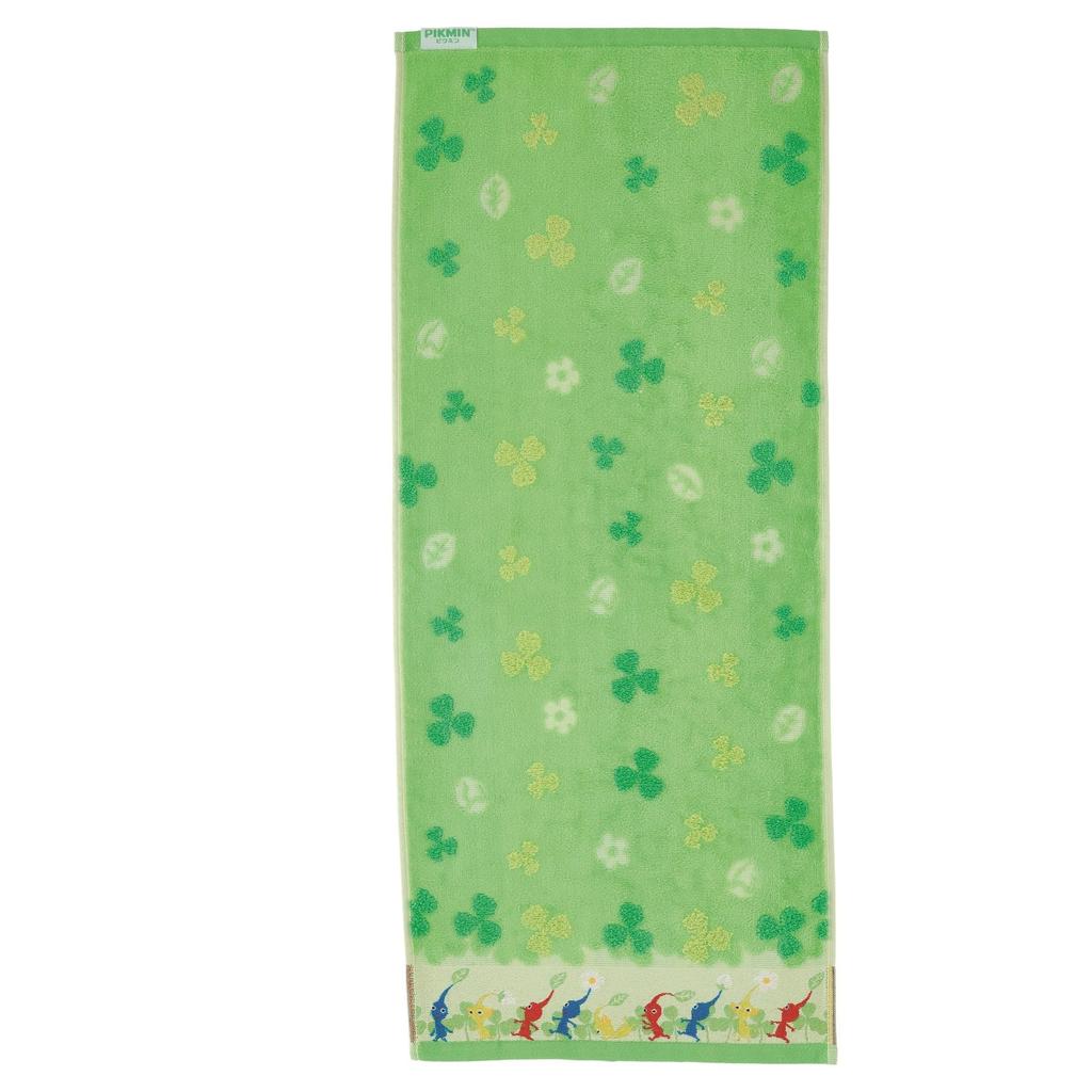 Marushin Pikmin Pikmin World Character Face Antibacterial and 4485015300 Towel, Odor-Resistant, 100% Cotton,