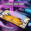 Custom Name Personalized Garfield Pattern Mousepad, Laptop PC Desk Mat, Decorative Desk Mat for Home Keyboard Pad Gift