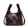 New autumn and winter retro texture small bag women's fashion simple bucket bag messenger bag