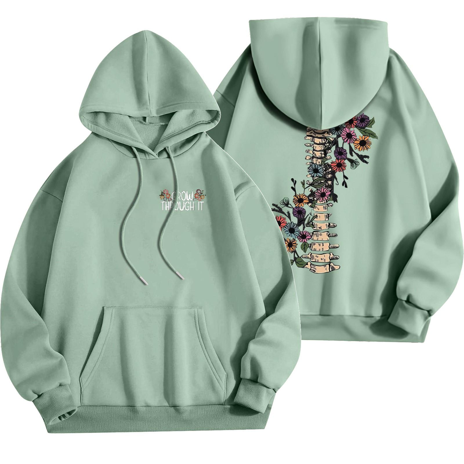 Женский модный легкий свитер с длинными рукавами и карманами с цветочным принтом XL жёлтый — фото 9