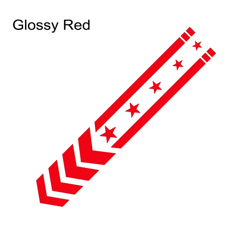 Motorcycle Fender Sticker Star Arrow Stripes Front Fairing Vinyl Decals Waterproof Decor Motorbike Safety Driving Accessories