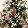 Acrylic Christmas Tree Ornament Cute Acrylic Tree Pendant Cartoon Car Flat Pendants  Xmas Gift