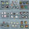 3-8pcs/set Animal Enamel Pins Custom Frog Panda Cat Goose Brooches Lapel Badges Clothes Jewelry Gift for Kids Friends