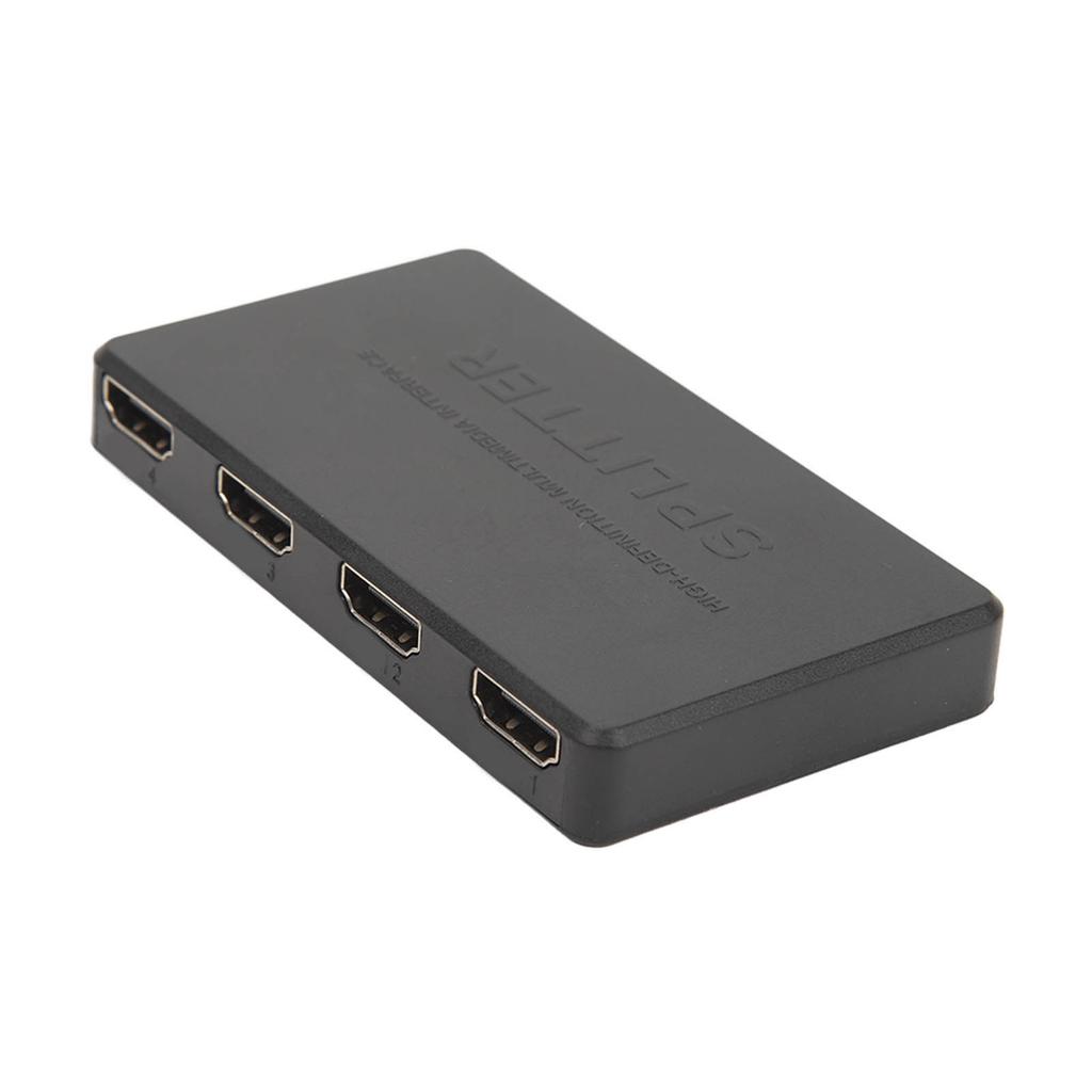 Video Splitter 1 In 4 Out 4K 1080P Supported Plug and Play Anti Interference HD Splitter for Desktop Computer