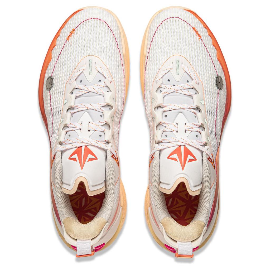 Li Ning JB2 Basketball Shoes Men's Low top White Orange ABAT081-36