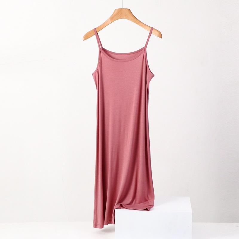 Women's Plus Size Nightdress Sleeveless Long Nightgown Nighties Plain Nightshirts Loose Sleep Dress Sleepwear