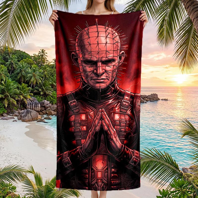 Large Beach Towel Quick Dry Absorbent Towel For Beach IndoorHellraiser Pinhead