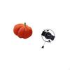 Halloween Pumpkin Cushion And Bird Wall Clock Minimalist Art Decorative Ornament for Bedroom Living