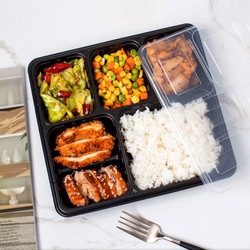 

Disposable Plastic Food Containers with Lids 1500ml, 200-count