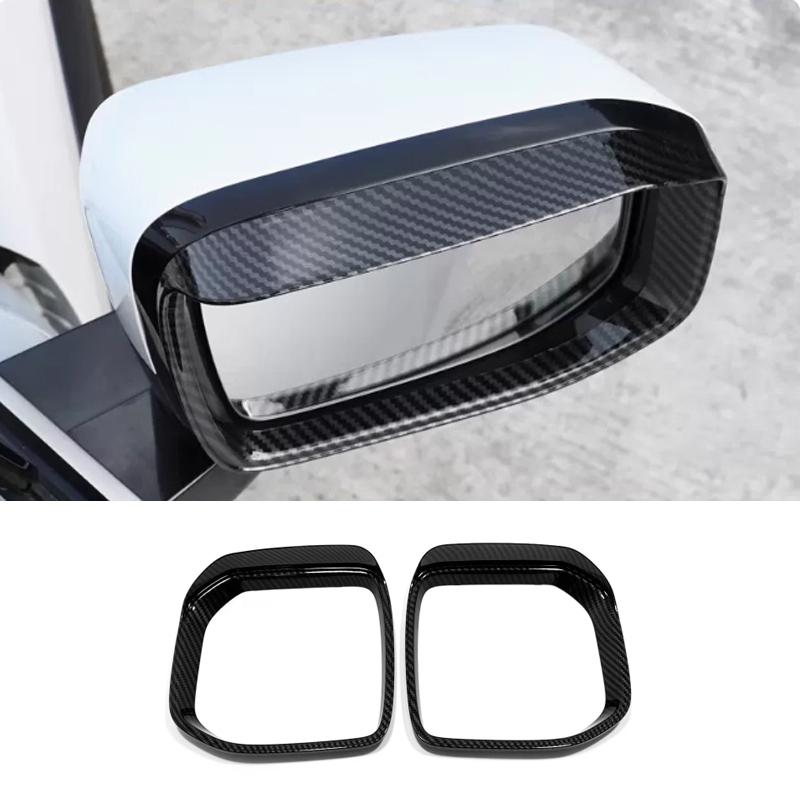 For GMW Haval H3 2024 2025 ABS Chrome black Exterior Rearview cover Side Mirror Rain Eyebrow cover Decorative Car Accessories