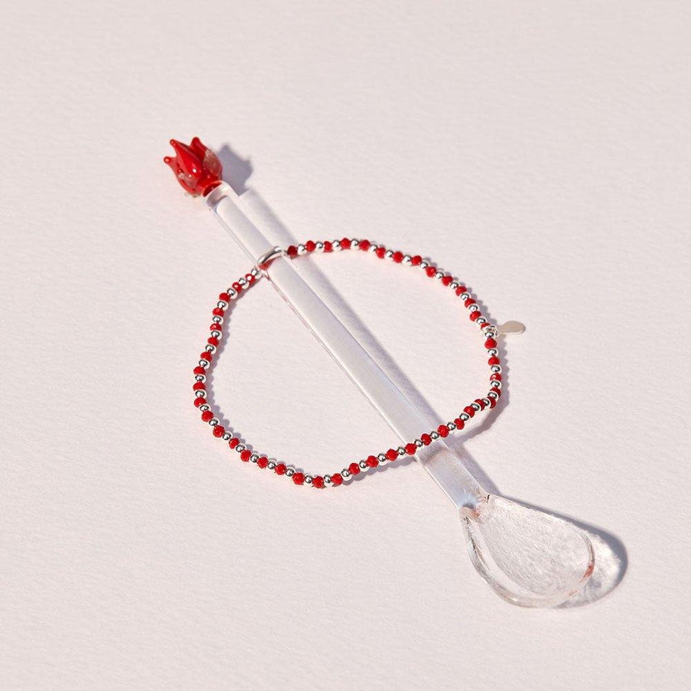 [Worn by Nana, Billy Sua, Kwon Eun-bi, Highkey Hwiseo, Jeon Hyo-seong, and Sakura] [Sv925] Color Crystal Bracelet