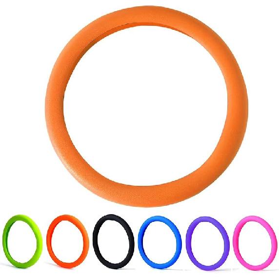 30% Thicker Universal Stretchy Silicone Steering Wheel Cover For 14” 15” 16” Wheels - Anti-Slip Grip & Enhanced Control For Men & Women, All