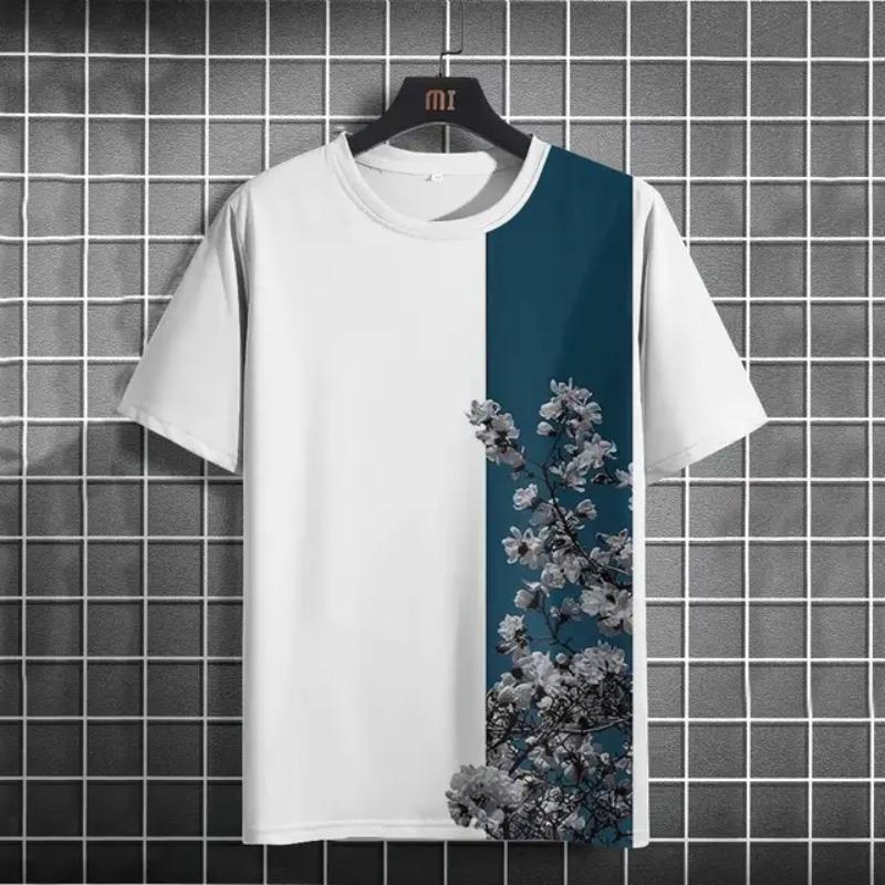 Summer Fashion T-Shirts dragon 3D Print Street Men's Large Size Daily T-Shirt with Round Neckline and Short Sleeves T-Shirts Tops