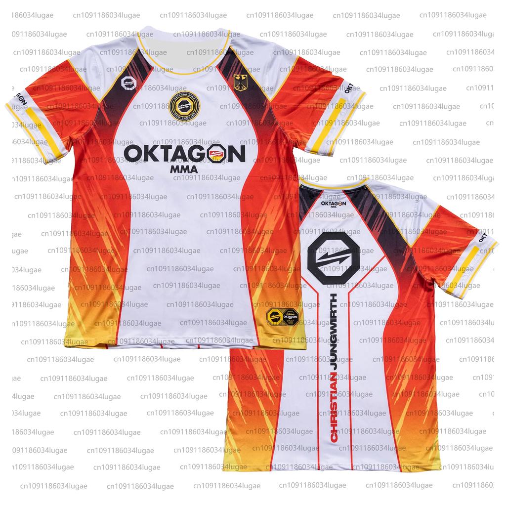 2025 Summer Print OKTAGON Fighting Fighter Fans Uniform Men Women Breathable Round Neck Short Sleeve Man Casual T-shirt Jersey