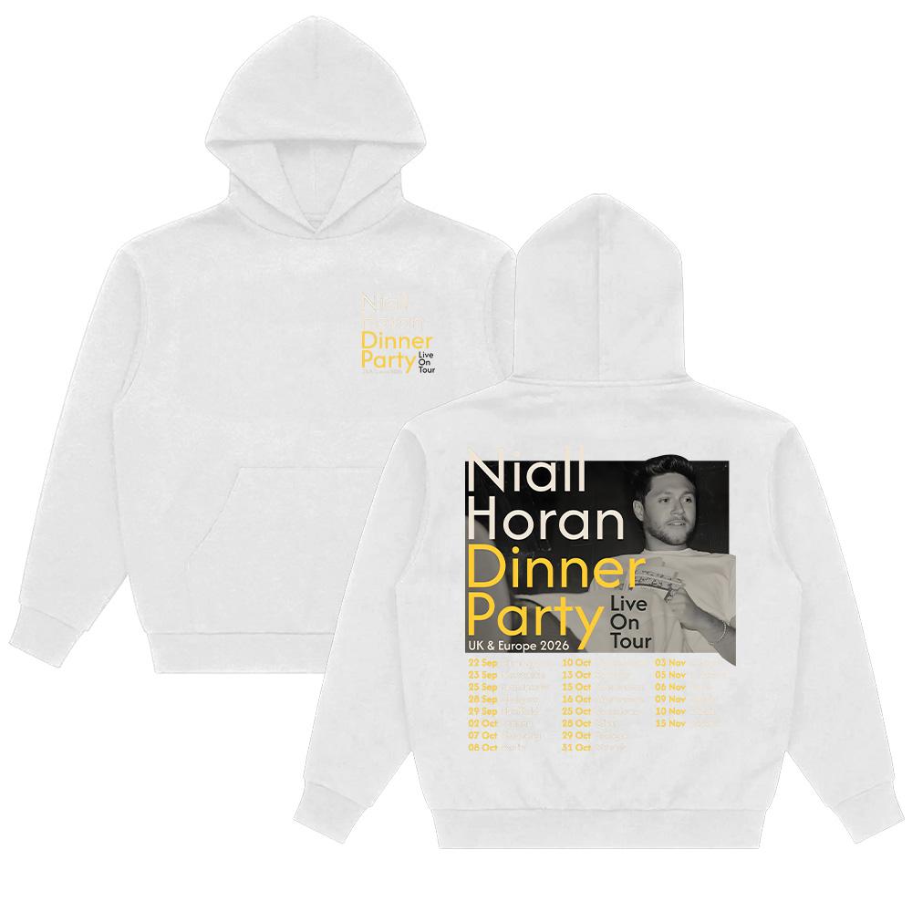 Niall Horan Dinner Party UK & Europe 2026 Live On Tour Hoodies Men Women Harajuku Hip Hop Street Sweatshirts Casual Streetwear