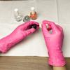 50/100PCS Disposable Pink Nitrile Gloves for Household Kitchen Bathroom Cleaning Manicure Hairdressing Waterproof Cleaning Tools