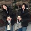 Removable hat short polyester cotton-padded jacket for women's winter new small loose bread jacket thickened padded jacket