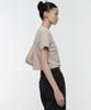 MUSINSA STANDARD WOMAN Women'S Crew Neck Crop T-Shirt [Mushroom]