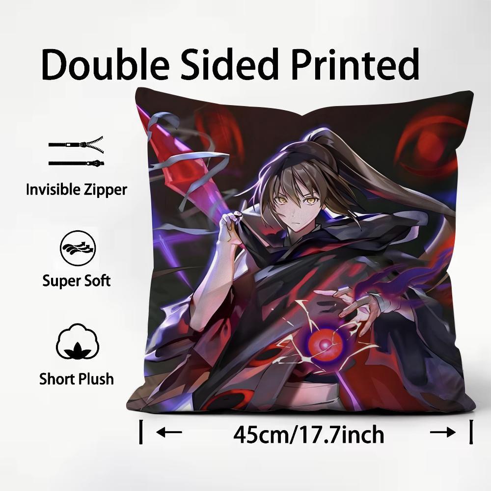 

TTower Of GodD Anime Cushion Cover Plush Fabric Soft DoubleSided Printed Sofa Warm Winter Home Child Gift Pillow Case 30x30cm