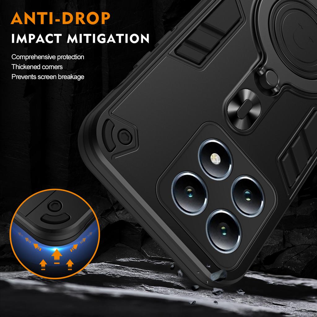 NEUER 360° Drehbarer Metall-Autohalterungsring Reverse Magsafe Magnetische Armor Handyhülle Für Xiaomi Mi 14T Pro 14tPro 5G