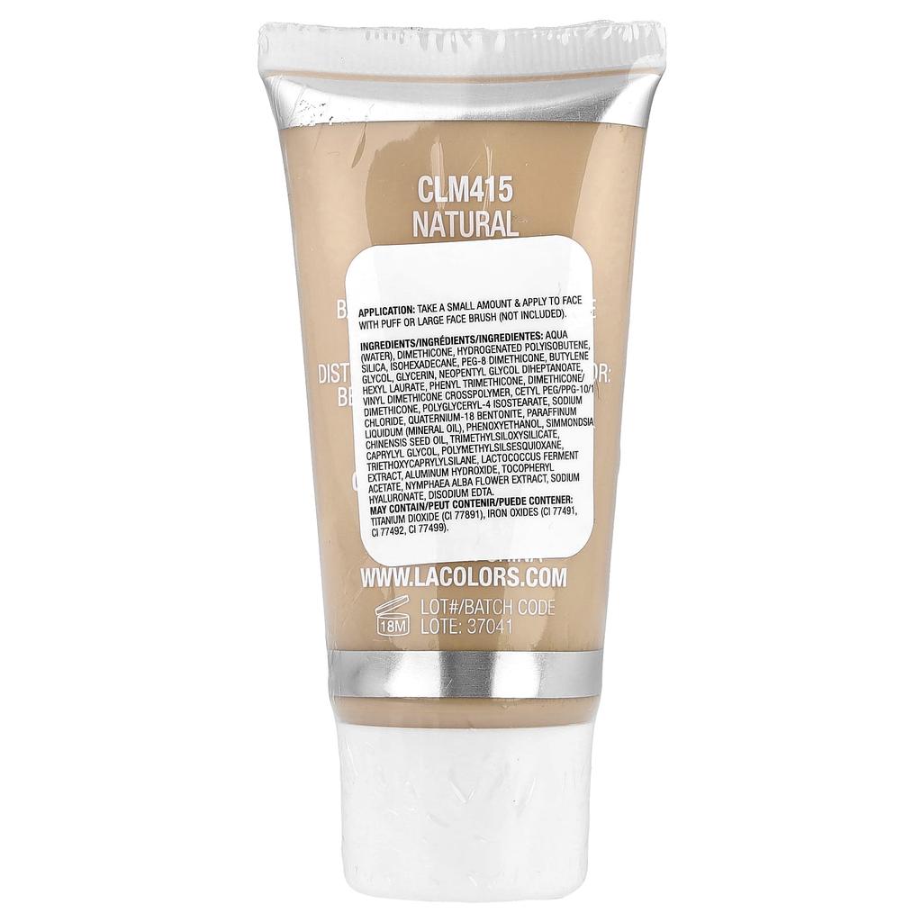 L.A. Colors, Natural Skin Tint, CLM415 Natural, 30ml (1fl oz)