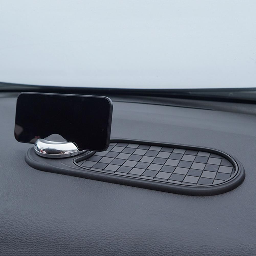 Multifunctional Car Anti-Slip Mat Mobile Phone Holder Car Dash Grip Pad Car Dashboard Storage Parking Number Plate