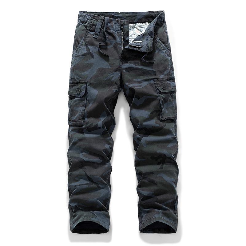 Frühlings- und Herbst-Overalls Herren Freizeit Hosen Mode Camouflage Sport Trend Freizeit Hosen Gerade Hosen