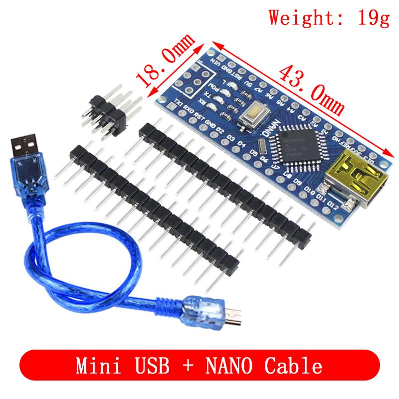 Mini / Typ-C / Micro USB Nano 3.0 Mit dem bootloader-kompatiblen Nano-Controller für Arduino CH340 USB-Treiber 16 MHz ATMEGA328P