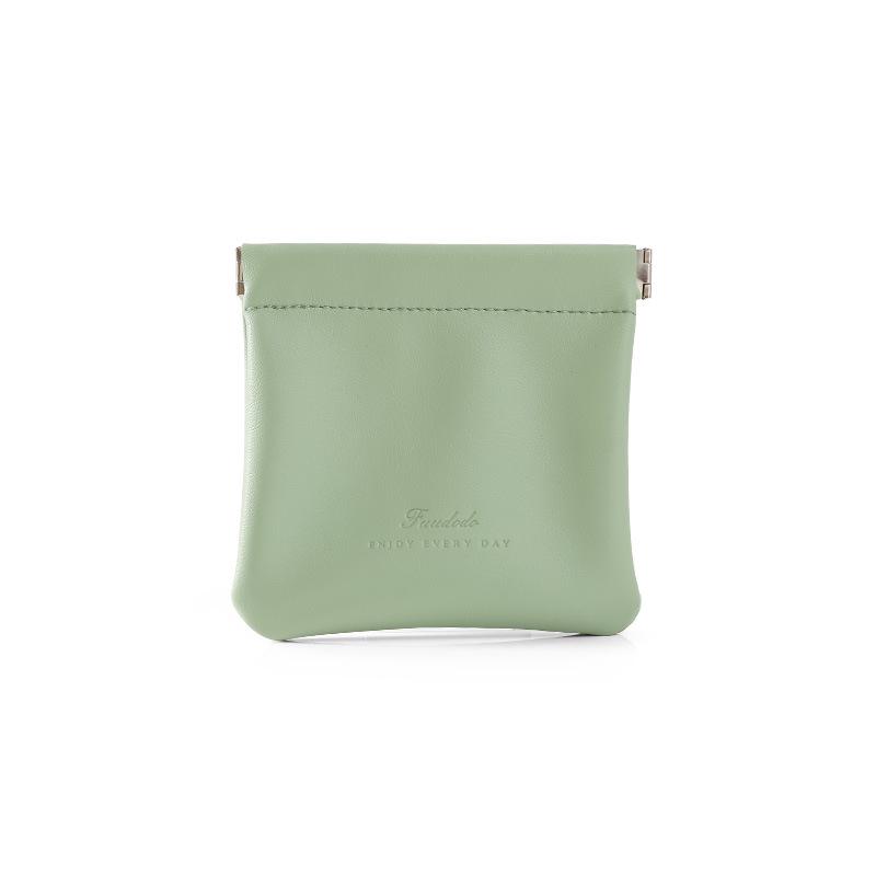 Portable Mini Coin Purse for Lipstick and Data Cable Storage with Automatic Drawstring Closure