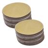 100Pcs 6" NO-Hole 80Grit Disc Hook Loop Pad Sanding Disc Flocking Sandpaper