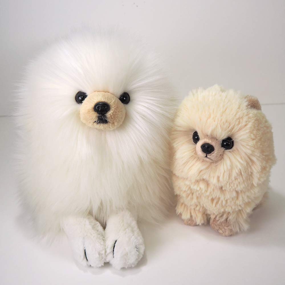 SunLemon Pomeranian Lap Dog CR Small 18x44x22cm Plush Animal Cute Dog P-6452