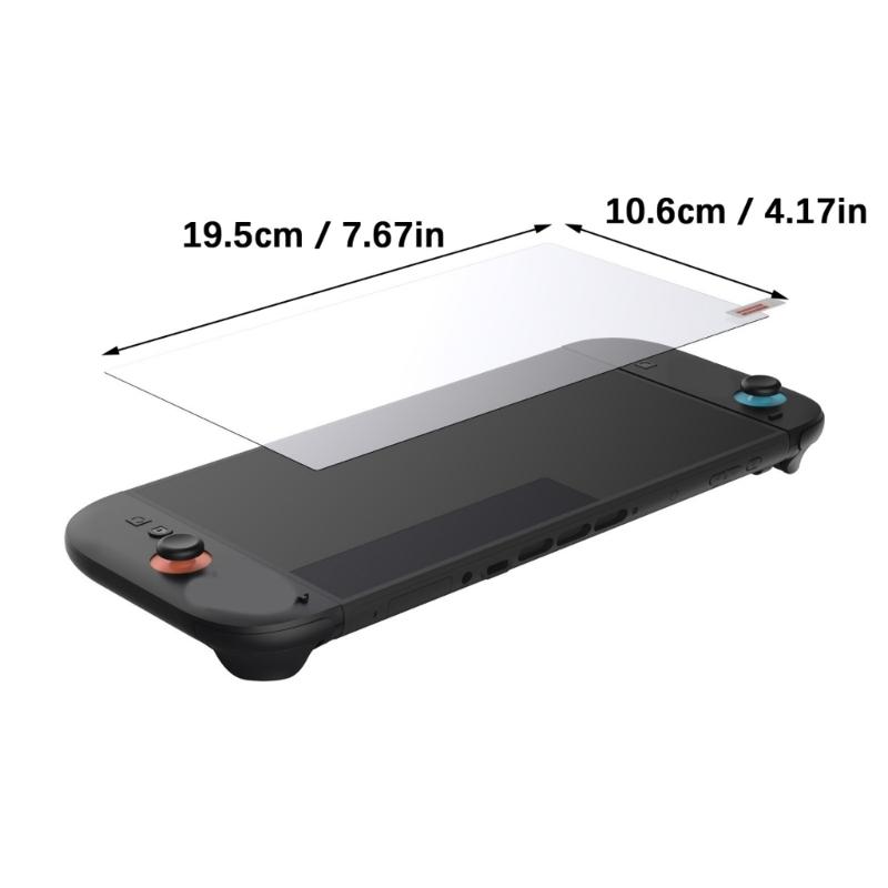Antismudge Toughened Screen Protector For NSW2 Handheld Gaming System Enhances Visual Clear Without Button Interferences