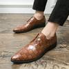 Herrenschuhe spitz Lederschuhe Mode Herren Business-Anzugschuhe Trend Britischer Stil Hochzeits-Lederschuhe