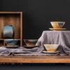 Retro Style Ceramic Cup Coarse Pottery Ceramic Cup Creative Flying Saucer Coffee Cup Saucer Set