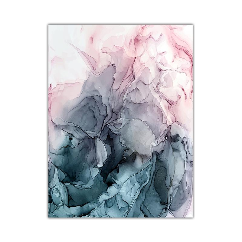 

Украшение дома Картина Золотой Синий Розовый Фиолетовый Имитация Мрамора Абстрактный Плакат HD Картина Скандинавская Современная Холст Фреска 21x30cm No Frame