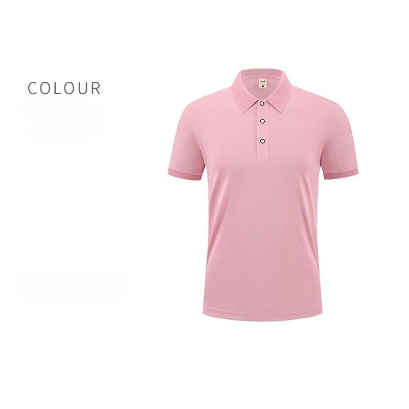 2024Sommer kurzarm polo-shirts für männer und frauen, einfache business casual einfarbig revers POLO atmungsaktiv und vielseitig
