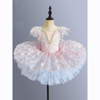 Vestido Tutú de Ballet Blanco para Niñas Pequeñas Danza Jazz Infantil Tutú de Bailarinas Ropa de Danza