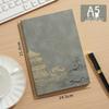 A5 Suede Leather Business Notebook, Custom Chinese-Style Diary with Logo Printing Options