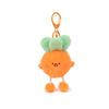 Mushrooms Corn Carrots Adorable Plush Keychain Pull Feature School Decor Bag