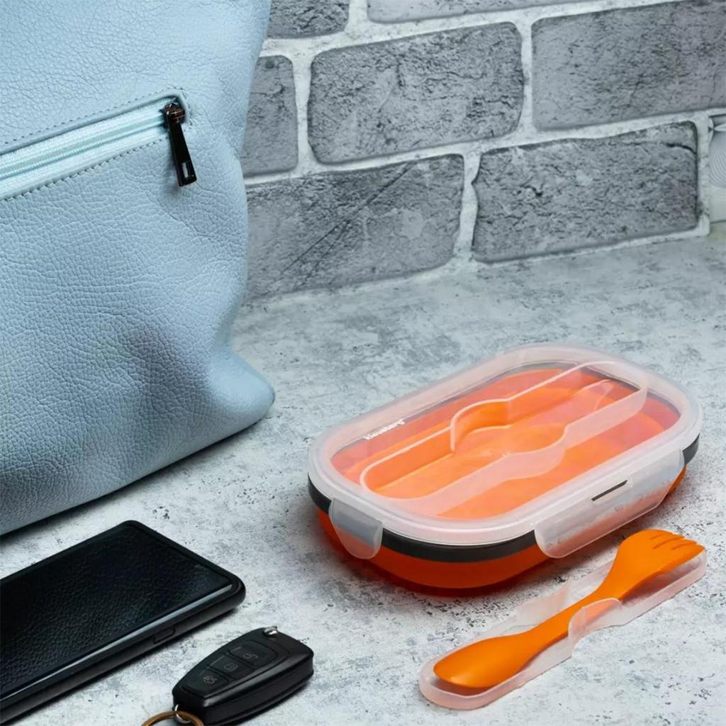 Silikonowy składany lunch box klausberg kb-7022 lumarko!