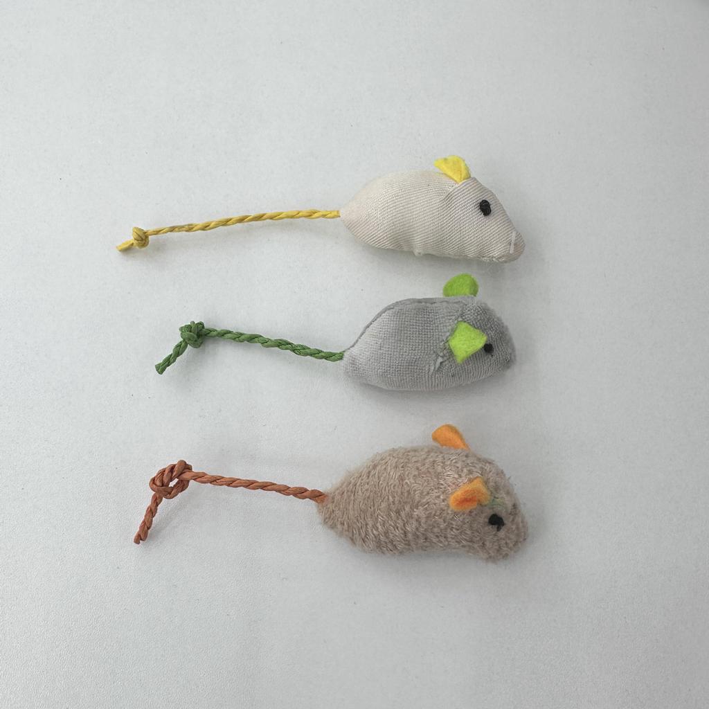Cat Toy Set: Plush Feather Mouse Molar & Bite-Resistant