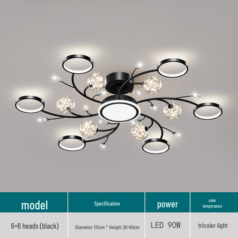 Modern Starry Sky Chandelier: Stylish Ceiling Light for Living Rooms, Bedrooms & Cafes