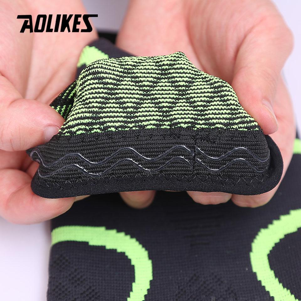 Durable And Safe Aolikes 1Pcs Elbow Support Elastic Gym Sport Elbow Protective Pad Absorb Sweat Sport Basketball Arm Sleeve Elbow Brace