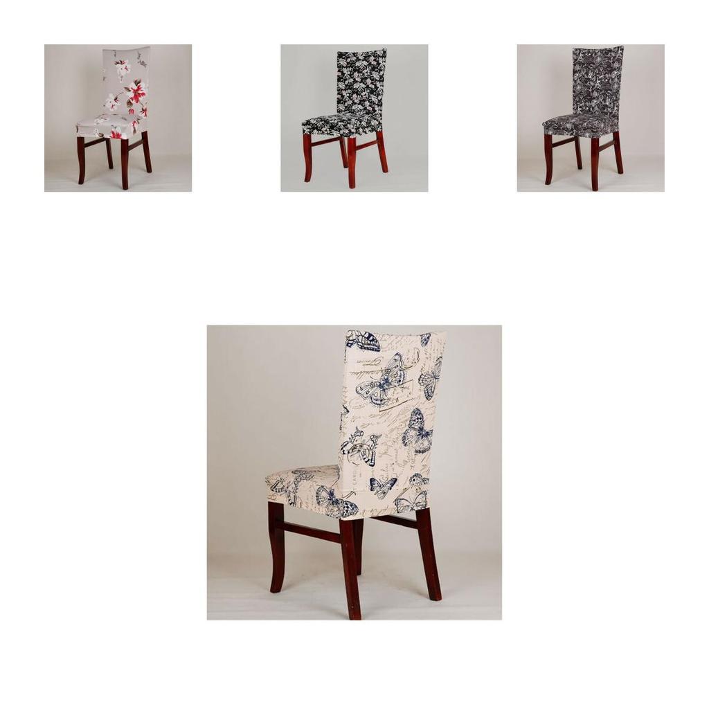 Luxuriöse Dehnbare Spandex Esszimmer Hochzeit Bankett Stuhlbezug Party Dekor Sitzbezug