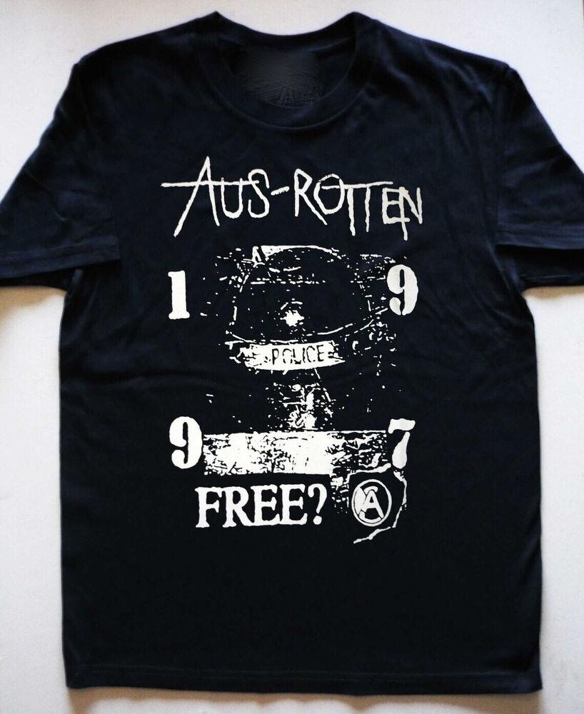 Aus-Rotten Band Heavy Cotton Black Unisex Classic Shirt Unisex T-Shirt M