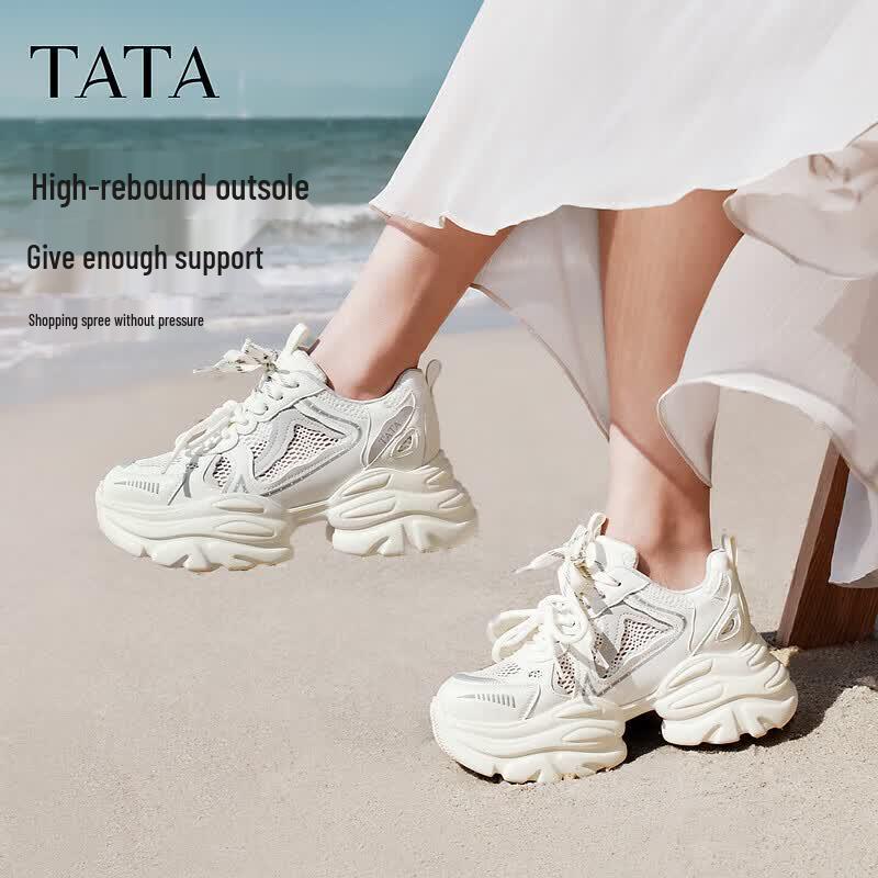 TATA 2026 Summer Mesh Chunky Sneakers 40